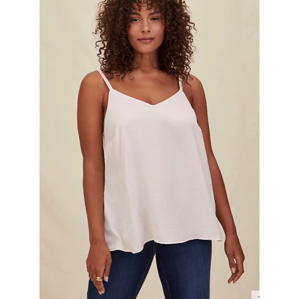 SOPHIE CHARMEUSE SWING CAMI IN PEACH BLUSH SIZE 0